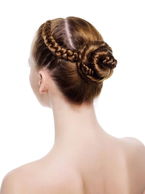Braided Top Knot - valentine's day hairstyle for women