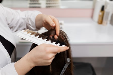 semi permanent hair dye at salon