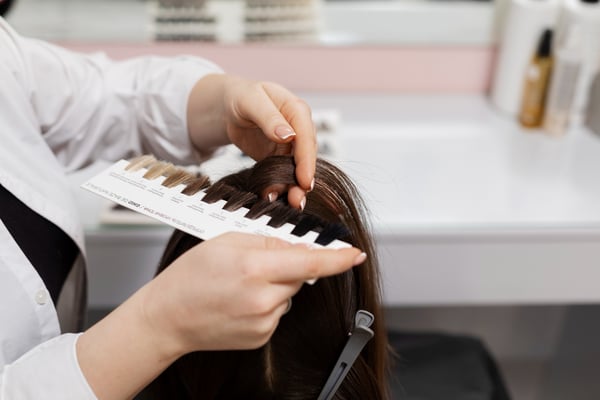 semi permanent hair dye at salon