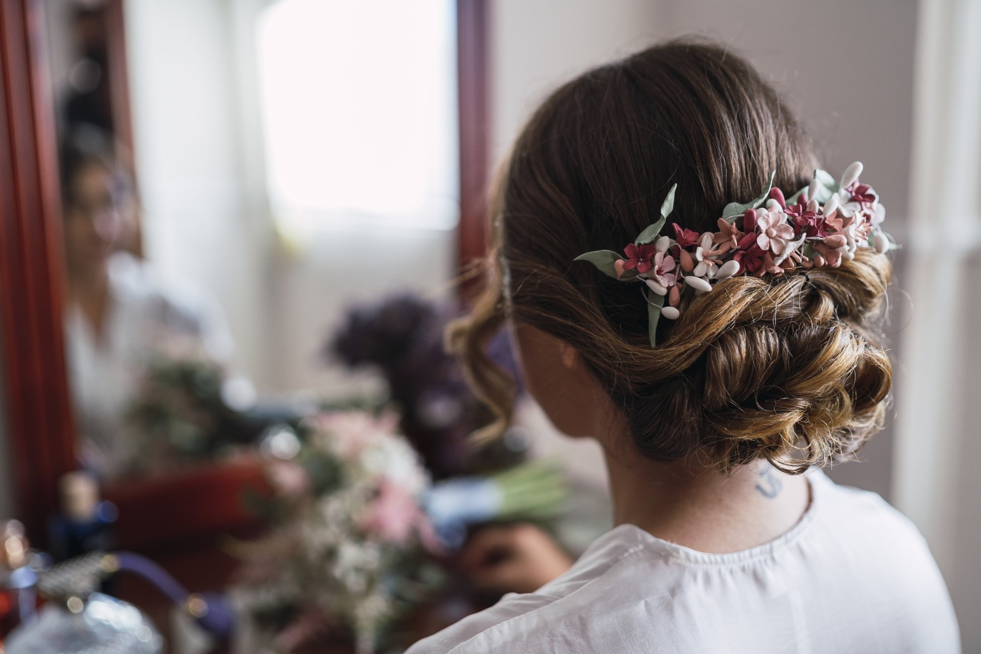 Low Bun with Hair Accessories