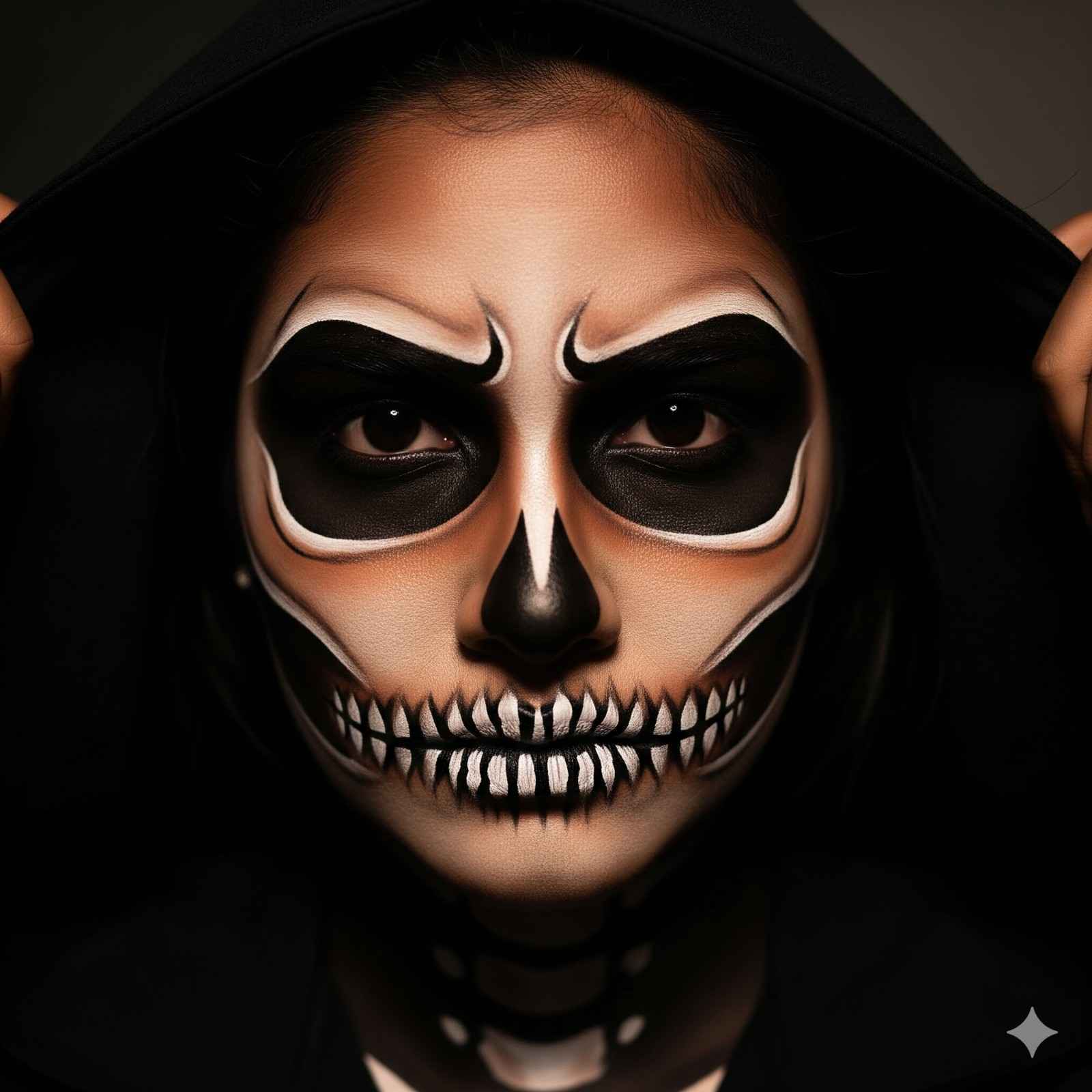 Women with Halloween Face Makeup