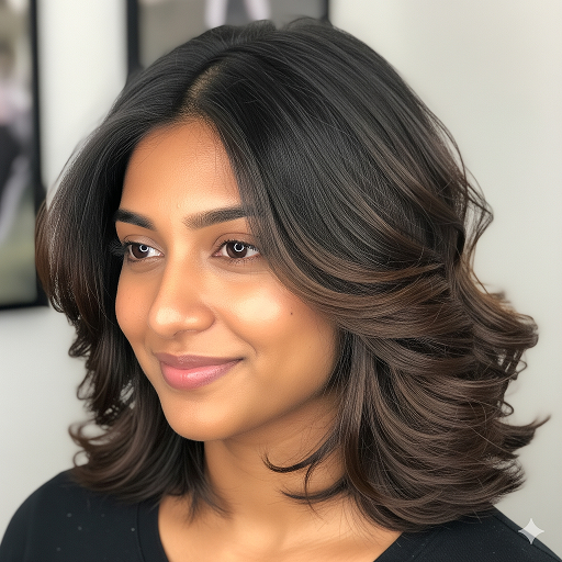 Layered Bob haircut