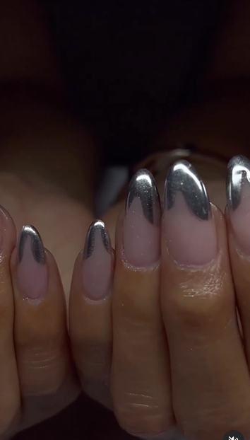 Dipped Chrome Nails