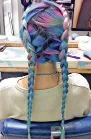 Colored and Braided Pigtails