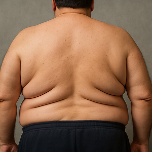 Back fat men
