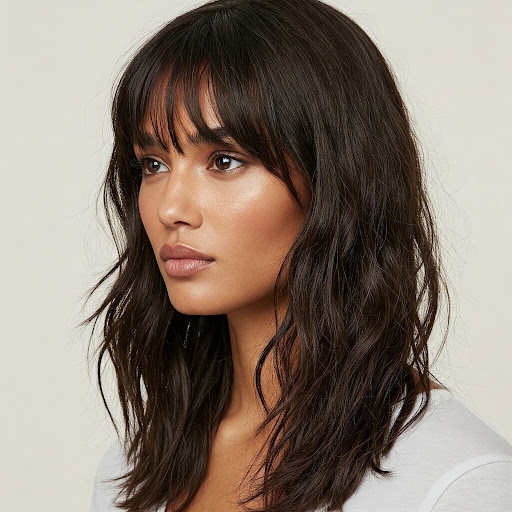 Curtain Bangs haircut