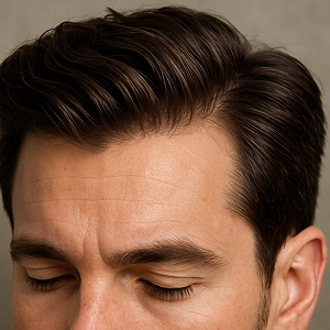 Forehead lines men