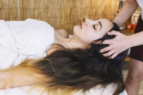 Scalp massage helps to increase blood circulation