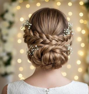 7​‍​‌‍​‍‌​‍​‌‍​‍‌ Bun Hairstyles Without Donut For a Wedding?