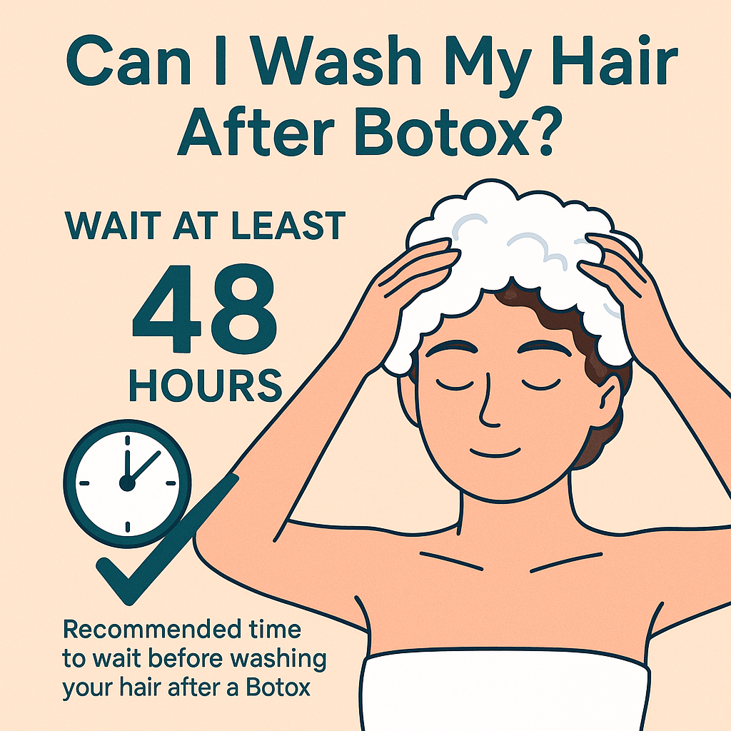 Can i wash my hair after botox?