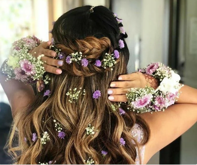 The Best Floral Hairstyles for Brides?