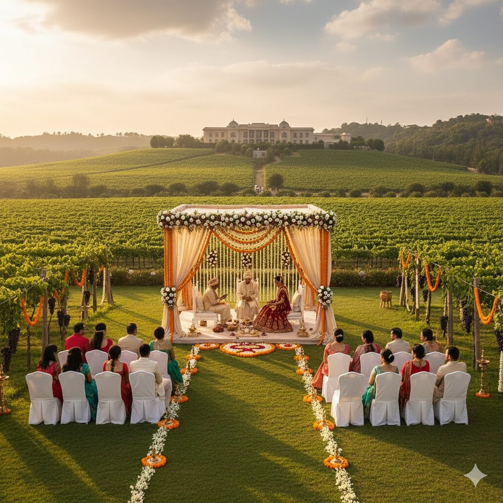 Destination Wedding in Nashik: A Vineyard Wedding with a Calm Soul