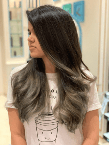 Lady Showing Her Ombre Hair Color | Bodycraft