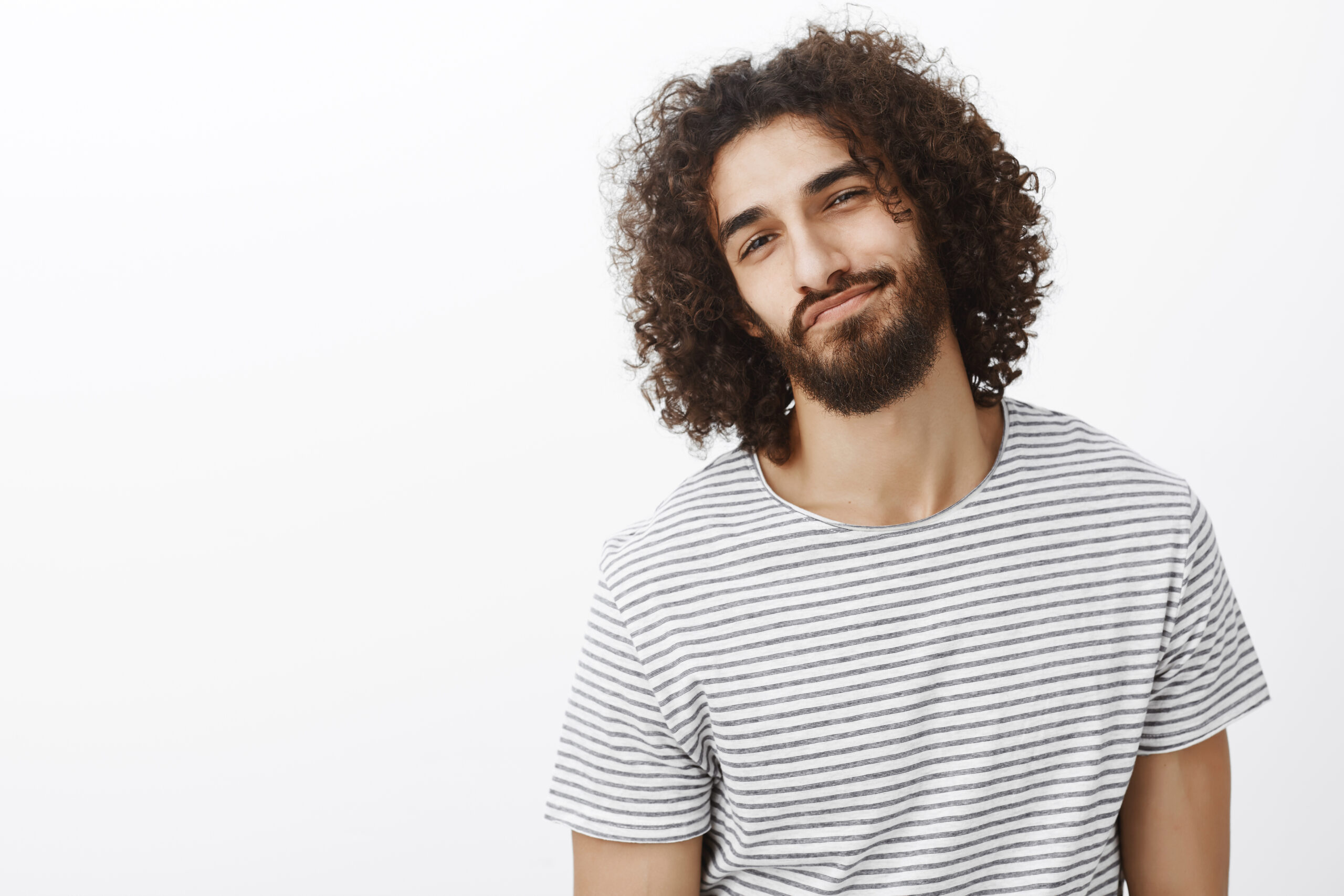 Long and Loose Hairstyle for Curly Men Hair
