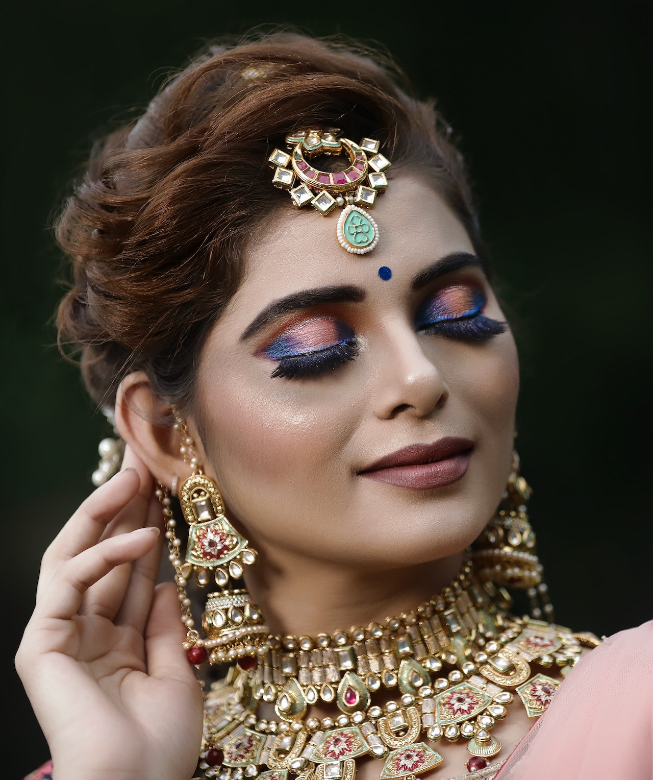 Glamorous Updo - Indian Bridal Hairstyle
