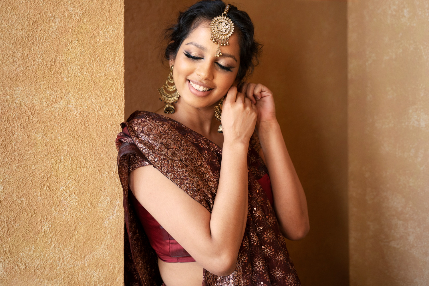 Indian bridal hairstyle - Simple Craft Idea-gemektower.com.vn